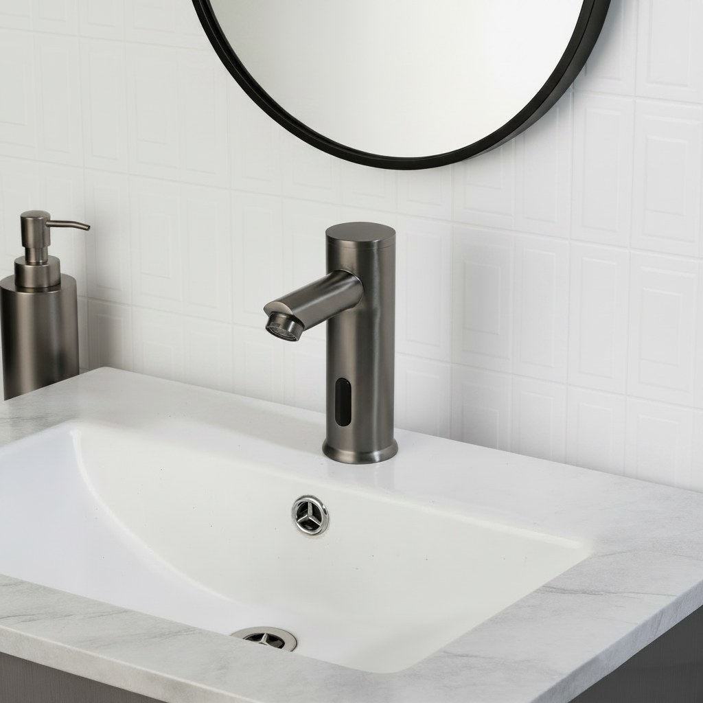 Sensomatica Sesto Sensor Kraan Gun Metal