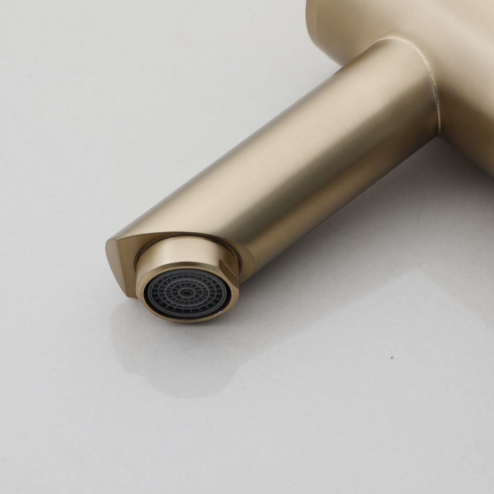 Sensomatica Sesto Sensor Kraan Geborsteld Goud