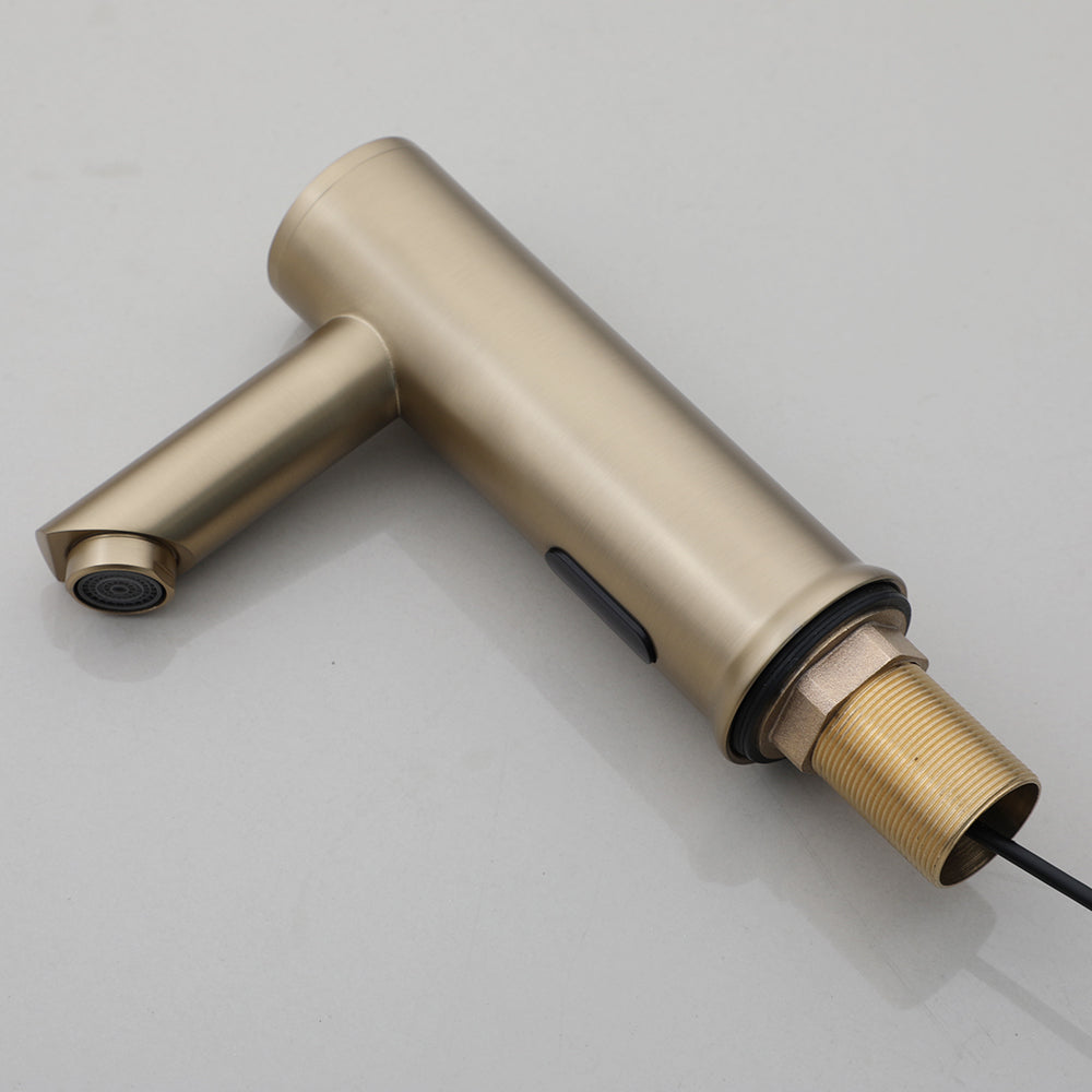 Sensomatica Sesto Sensor Kraan Geborsteld Goud