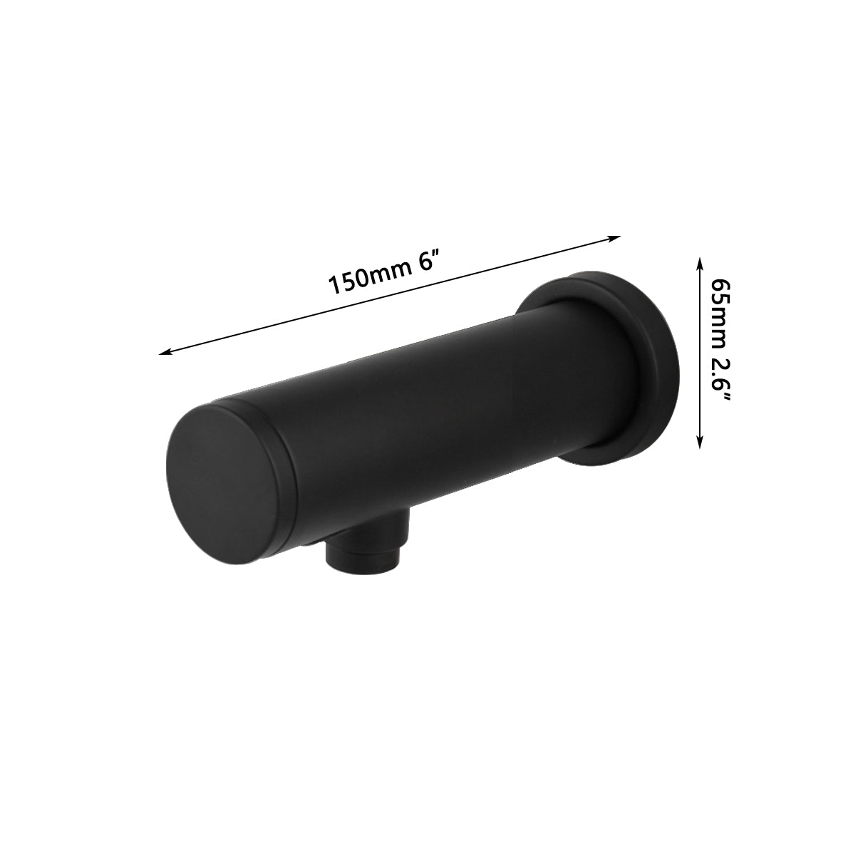 Sensomatica Sensorkraan Stange 150 MM Zwart