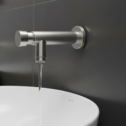 Sensomatica Verto zelfsluitende drukknop wandkraan 150 mm