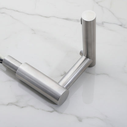 Sensomatica Ortas sensorkraan geborsteld nikkel | 2-in-1 kraan met handendroger