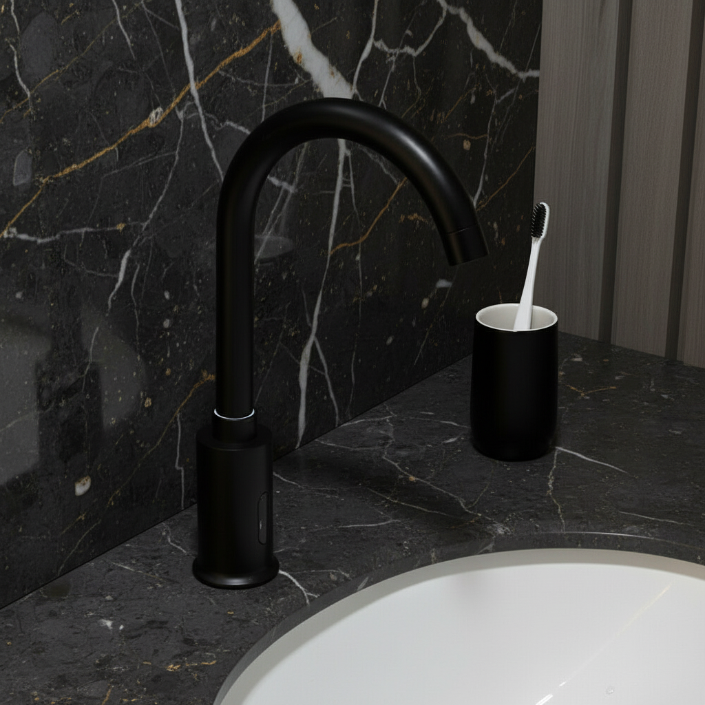 Sensomatica Alto zwarte sensorkraan