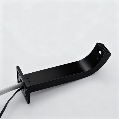 Sensomatica Arco wand sensorkraan zwart | Koudwater inbouwmodel