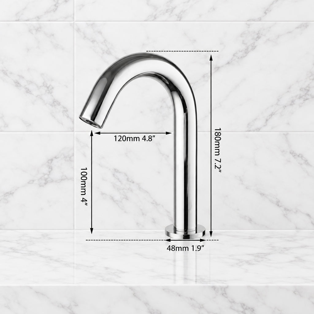 Sensomatica Cesaro chrome sensor tap short model 180MM