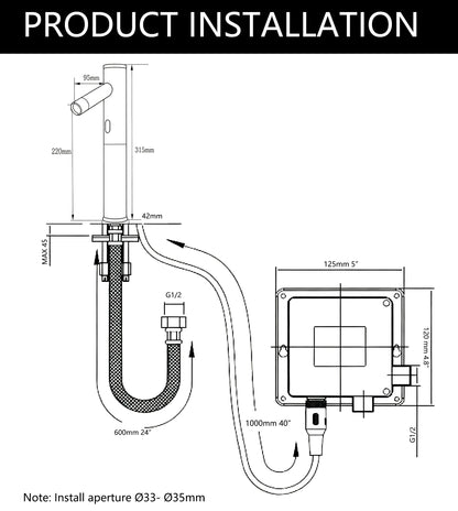 Sensomatica Sensorarmatur Cicogna Ölbronze Kaltmodell
