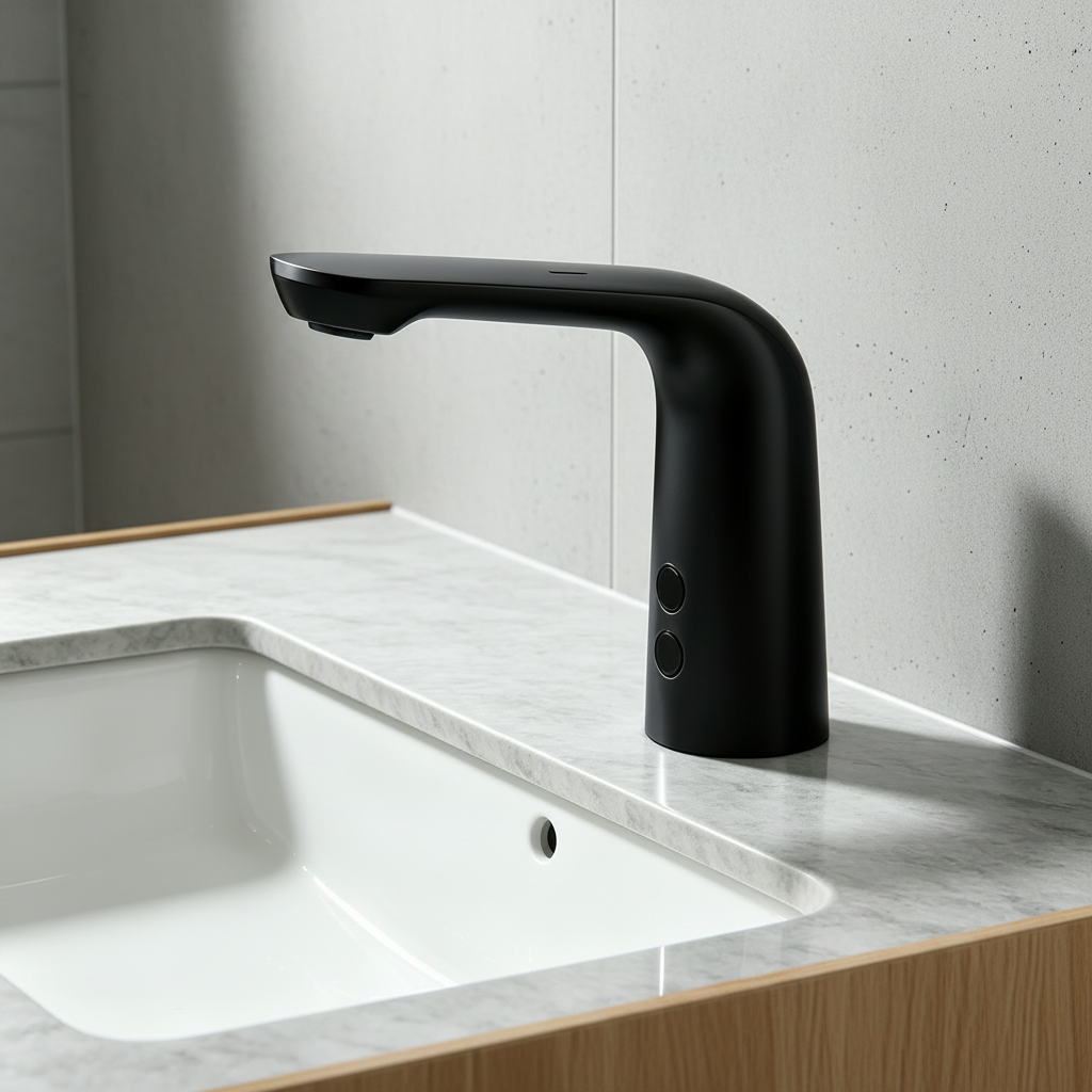 Sensomatica Eltisa Zwart Sensorkraan | 170 MM