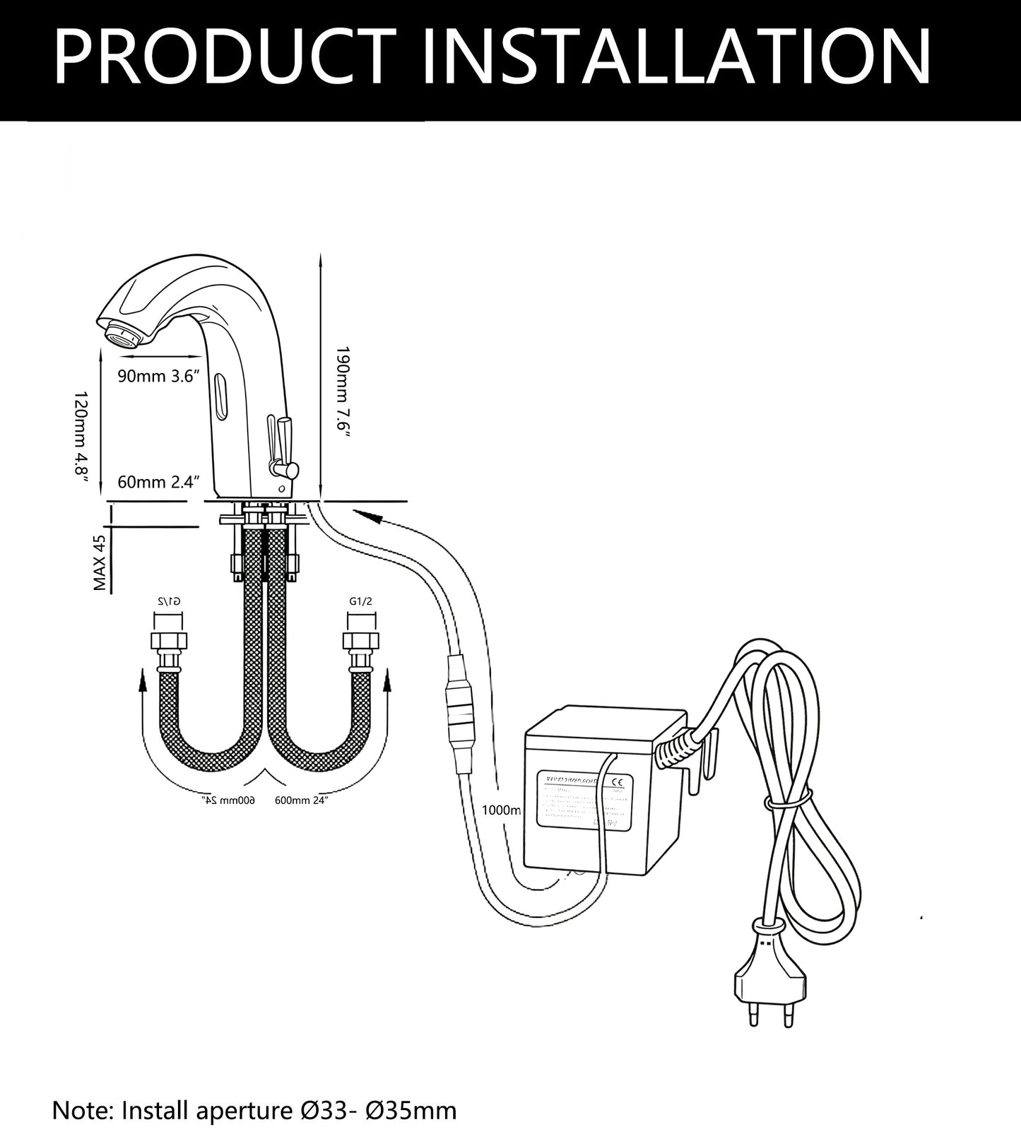 Sensomatica Grande Rubinetto warm koud model