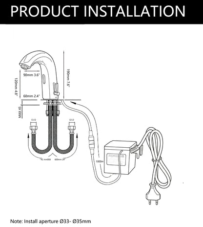 Sensomatica Grande Rubinetto warm koud model
