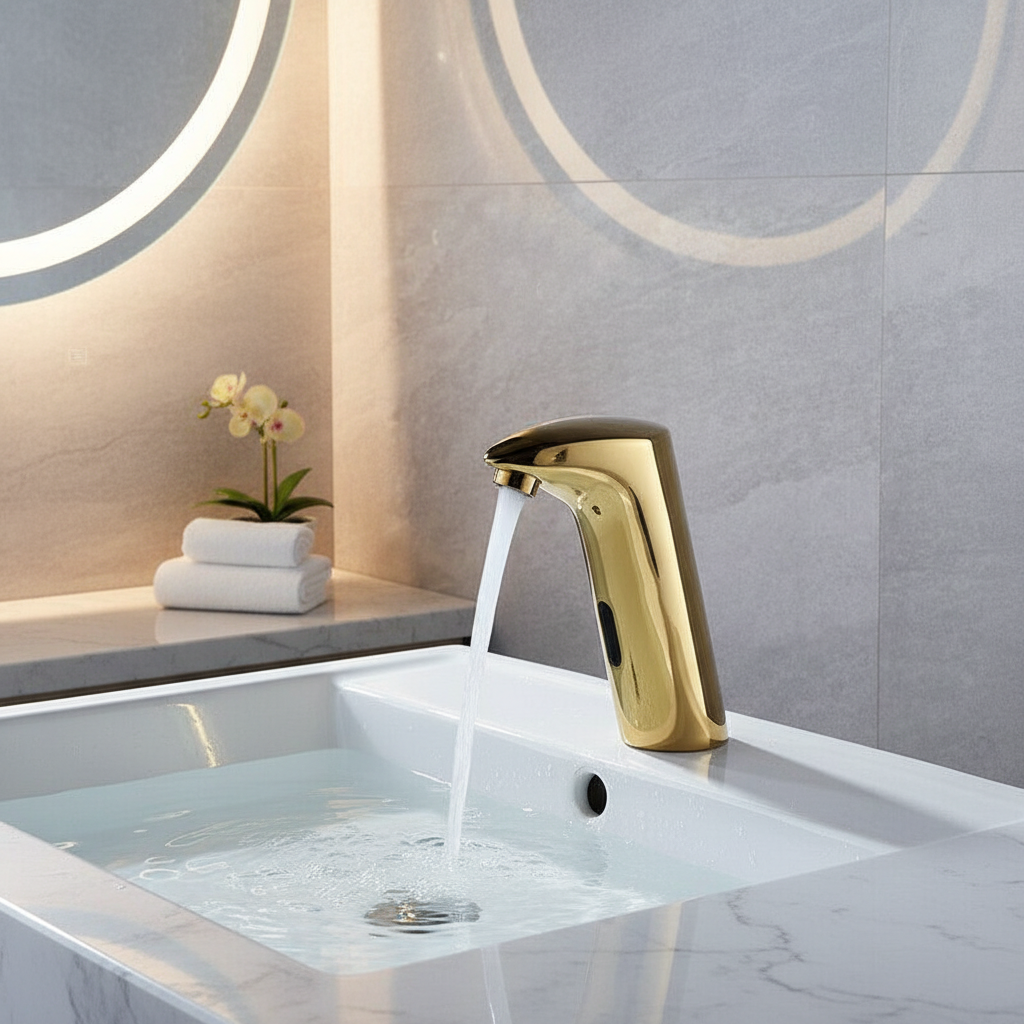 Sensomatica Milia gold sensor tap