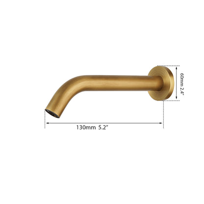 Pesaro bronze colored sensor tap short model 130 MM