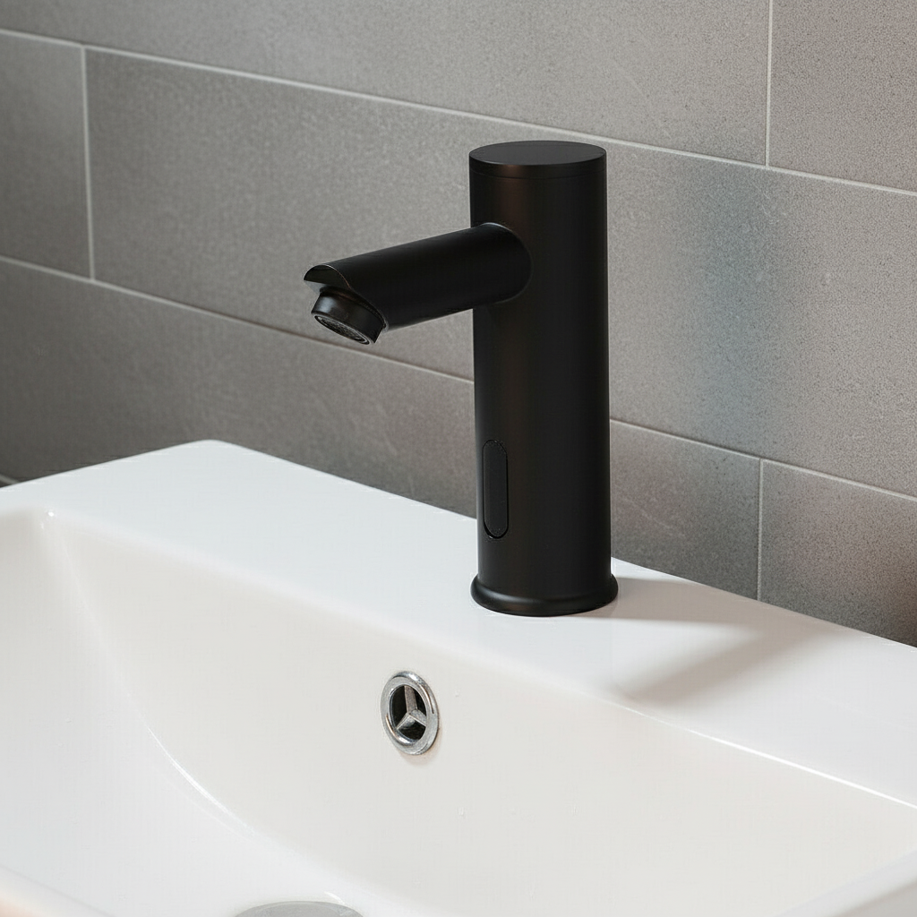 Sensomatica Zwarte sensorkraan Sesto koud model