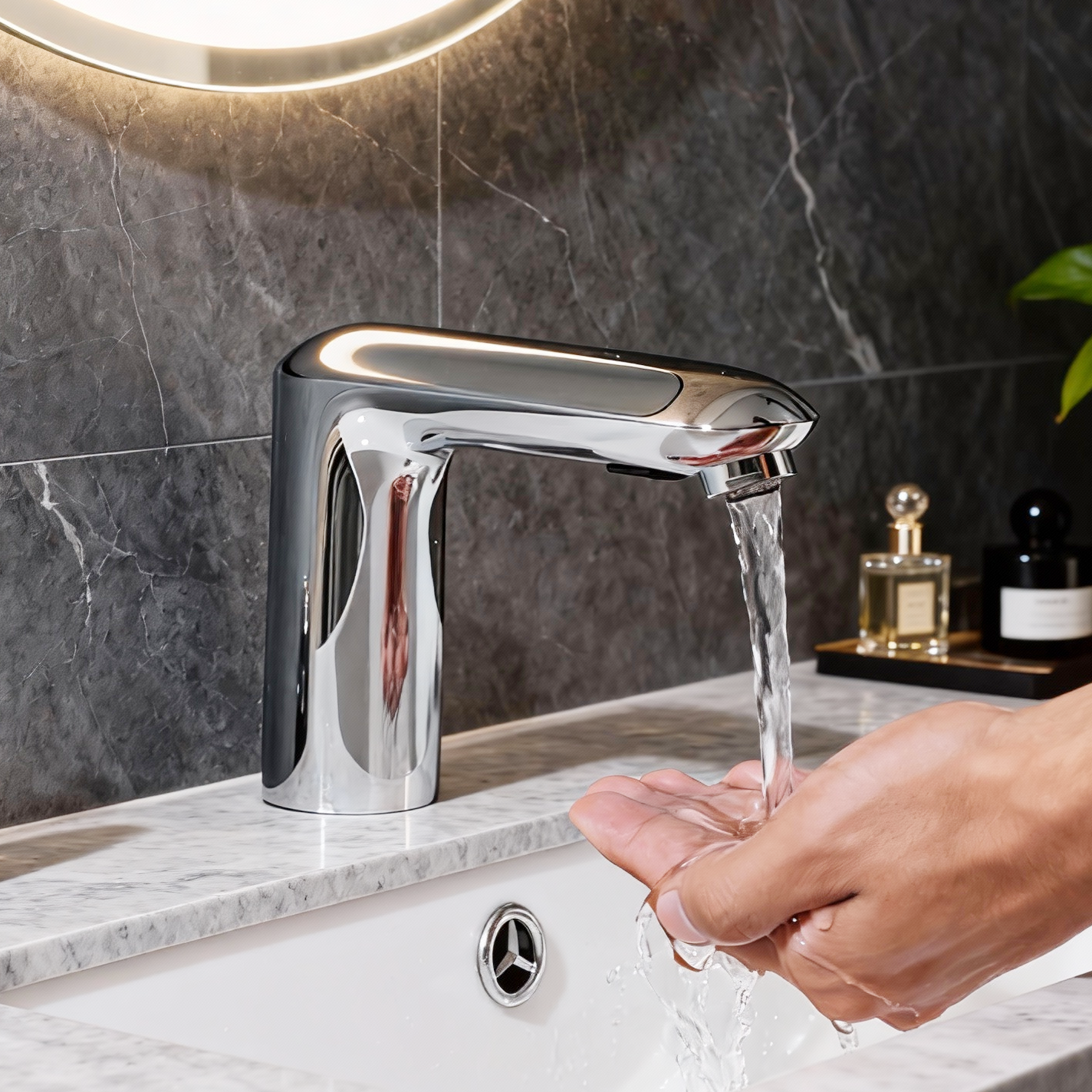 Sensomatica chroom sensorkraan – koud model