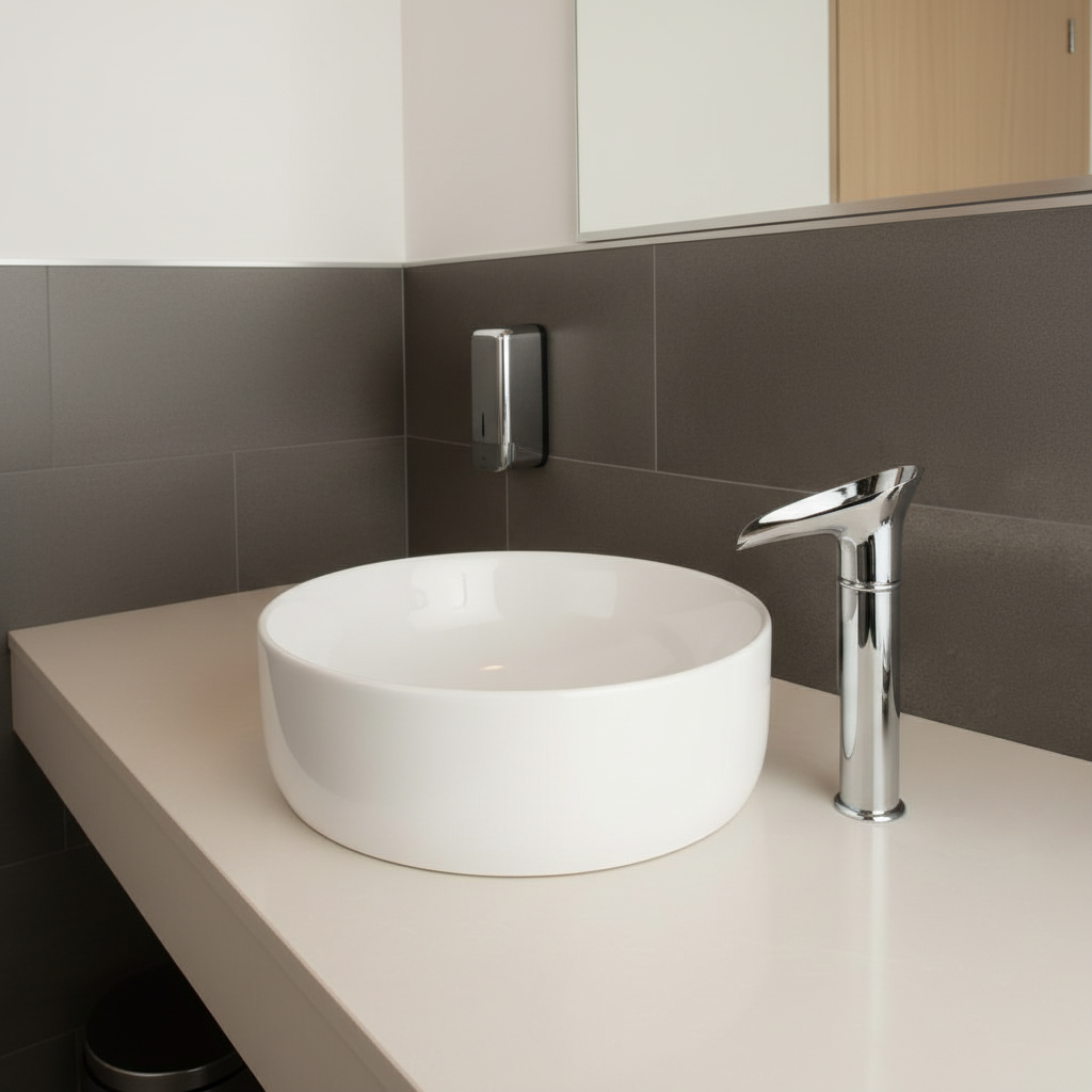 Sensomatica Nostalgische Chroom Watervalkraan met Sensor – Landelijke Stijl