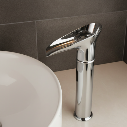 Sensomatica Nostalgische Chroom Watervalkraan met Sensor – Landelijke Stijl