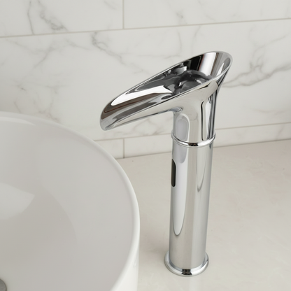 Sensomatica Nostalgische Chroom Watervalkraan met Sensor – Landelijke Stijl
