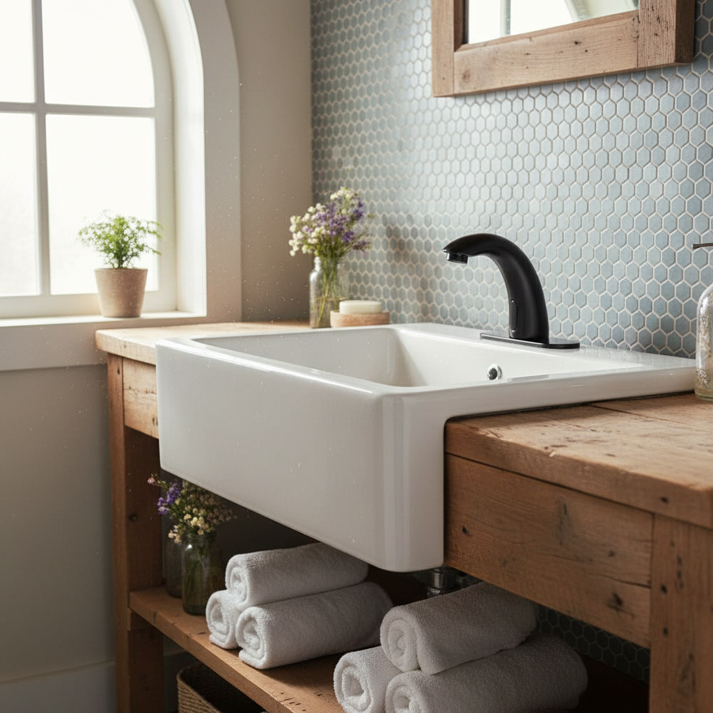 Sensomatica Sensorhahn, Modell Strain Oil Bronze Sensorhahn