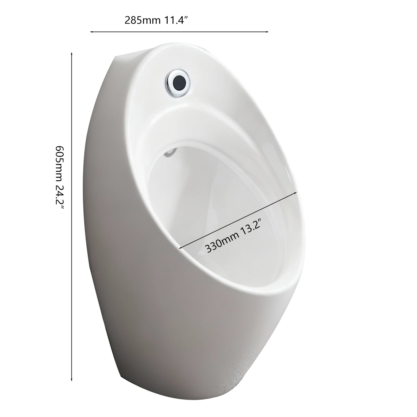 Sensomatica sensor urinoir – wit keramiek
