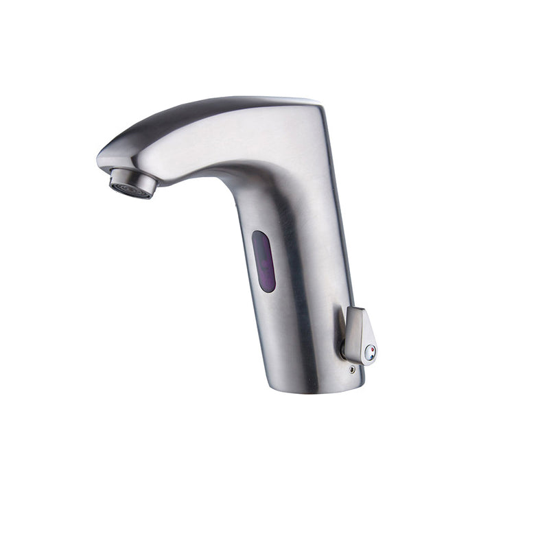 Sensomatica geborsteld nikkel sensorkraan | Warm/koud model