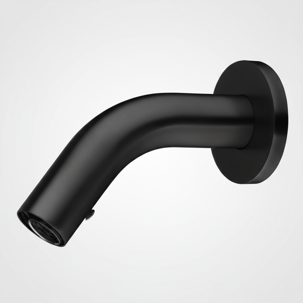 Sensomatica Pesaro Zwarte Sensor Kraan – Kort model 90 mm