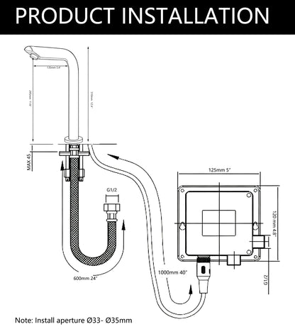 Sensomatica Sensor Kraan 31 cm – Chroom