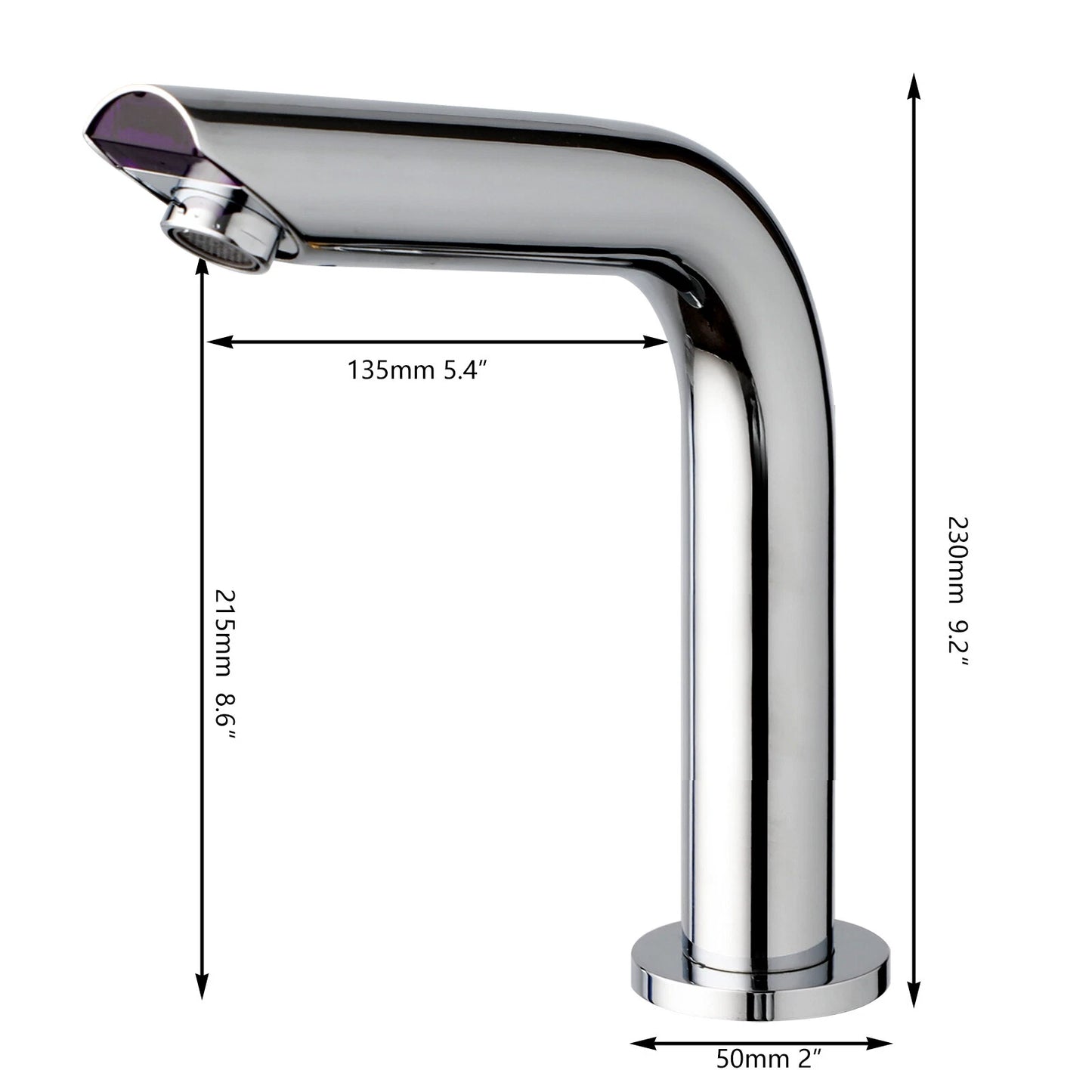 Sensomatica Sensor Kraan 23 cm – Chroom