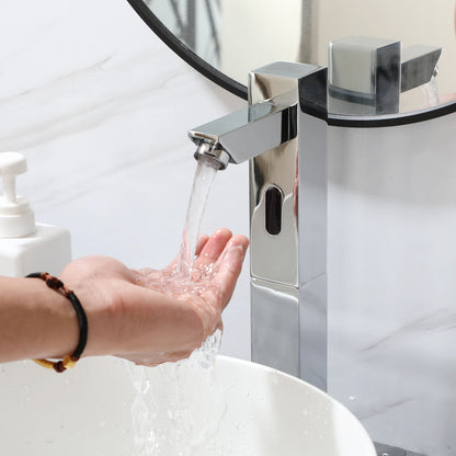 Sensomatica Brek chroom sensorkraan hoog model