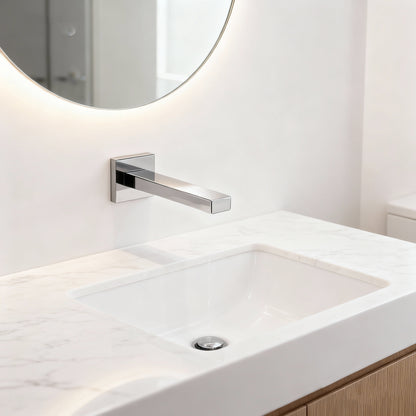 Sensomatica SquareFlow wand sensorkraan chroom