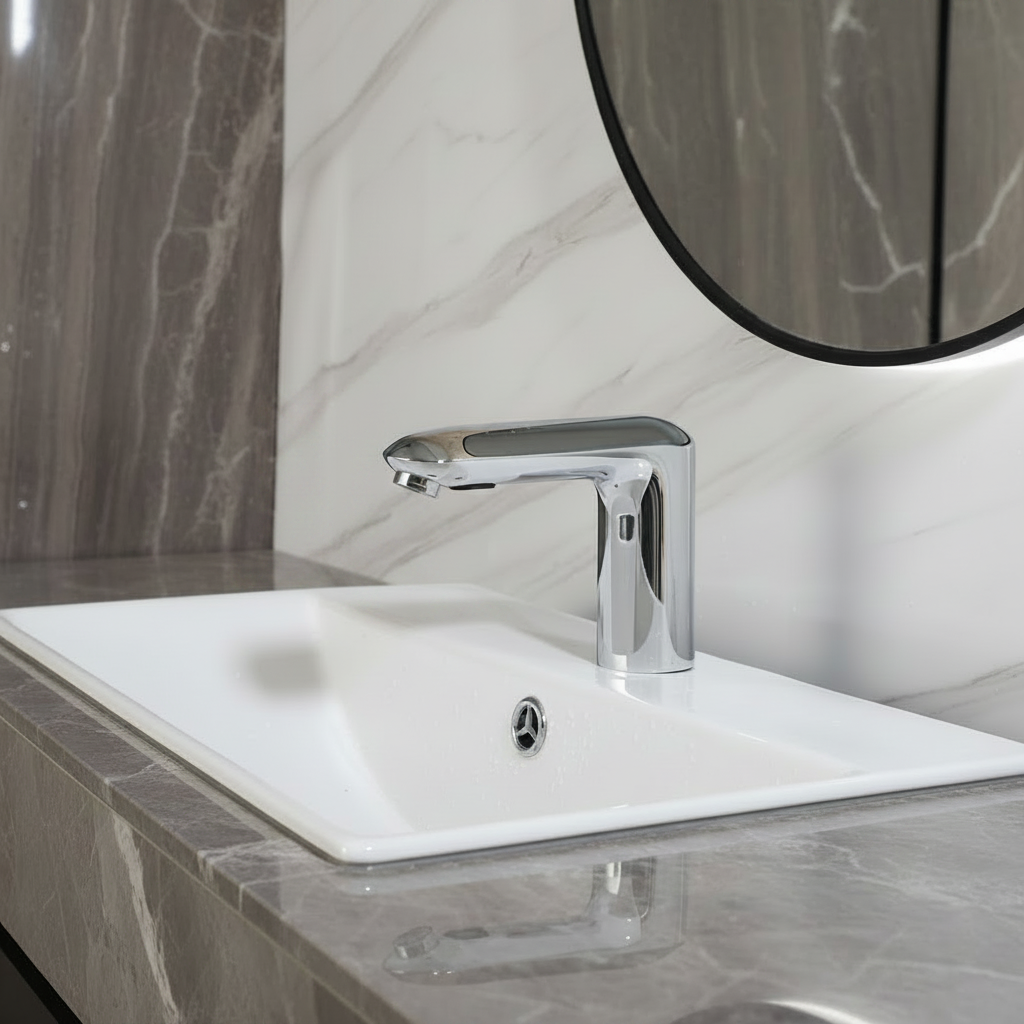 Sensomatica Livio chroom sensorkraan – koud model