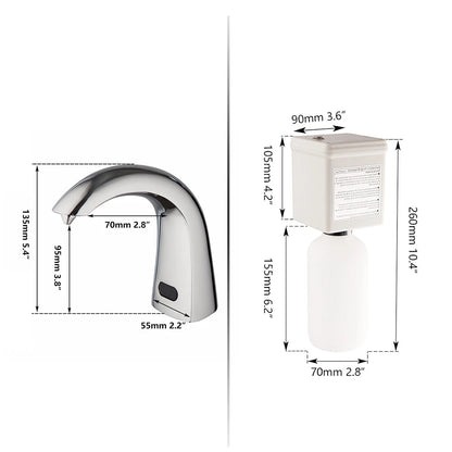 Sensomatica Sensor Zeepdispenser Chroom | 1000 ml