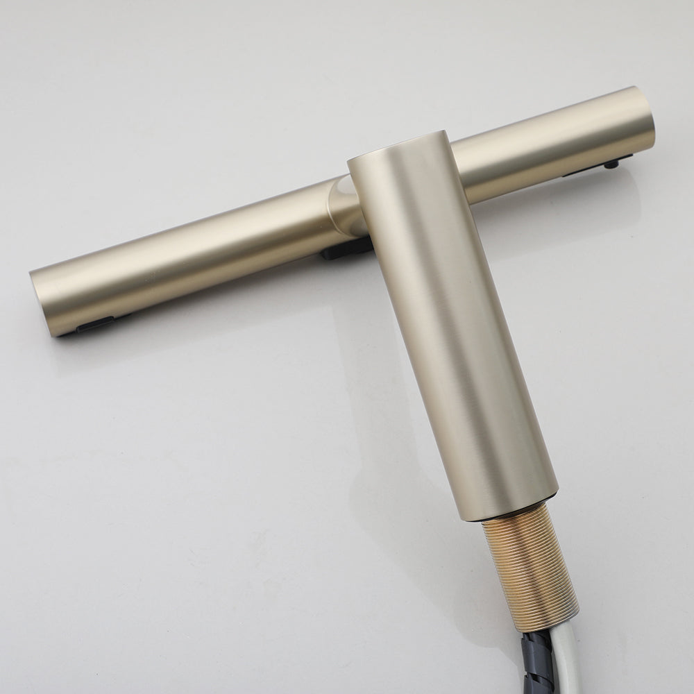 Sensomatica 3-in-1 Sensor Kraan – Geborsteld Goud
