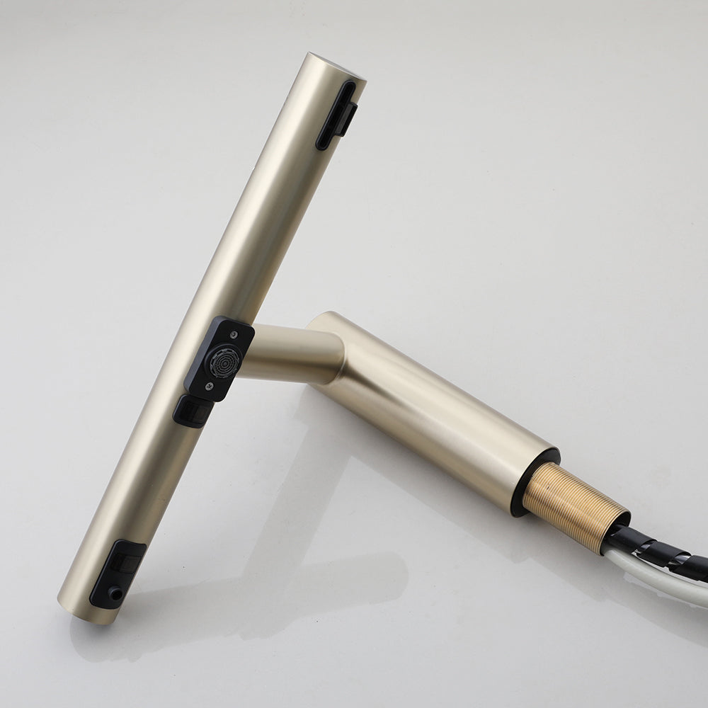 Sensomatica 3-in-1 Sensor Kraan – Geborsteld Goud