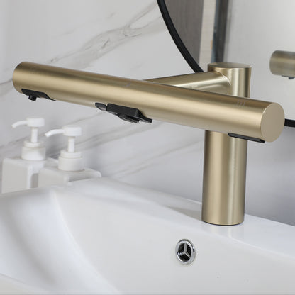 Sensomatica 3-in-1 Sensor Kraan – Geborsteld Goud