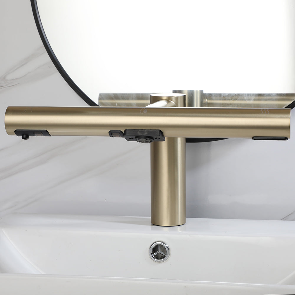 Sensomatica 3-in-1 Sensor Kraan – Geborsteld Goud