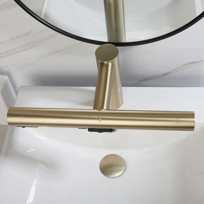 Sensomatica 3-in-1 Sensor Kraan – Geborsteld Goud