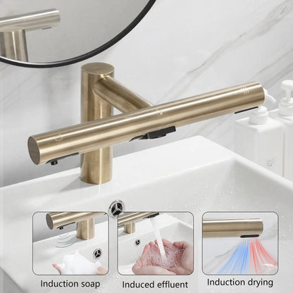 Sensomatica 3-in-1 Sensor Kraan – Geborsteld Goud