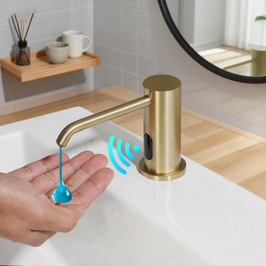 Sensomatica Sensor Zeepdispenser Geborsteld Goud