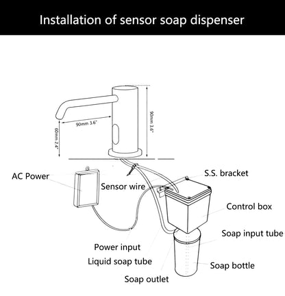 Sensomatica Sensor Zeepdispenser Geborsteld Goud