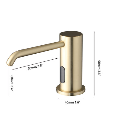 Sensomatica Sensor Zeepdispenser Geborsteld Goud