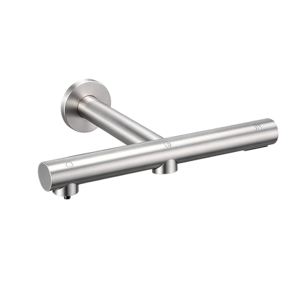 Sensomatica 3-in-1 sensor wandkraan geborsteld nikkel
