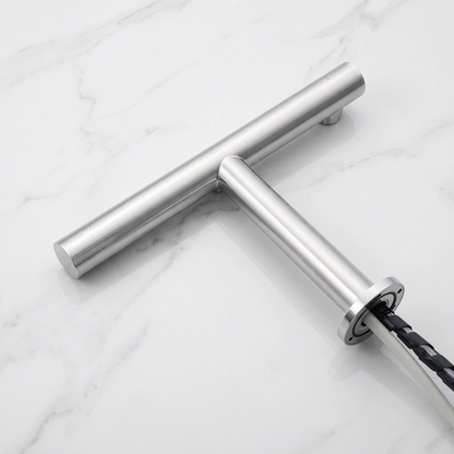 Sensomatica 3-in-1 sensor wandkraan geborsteld nikkel