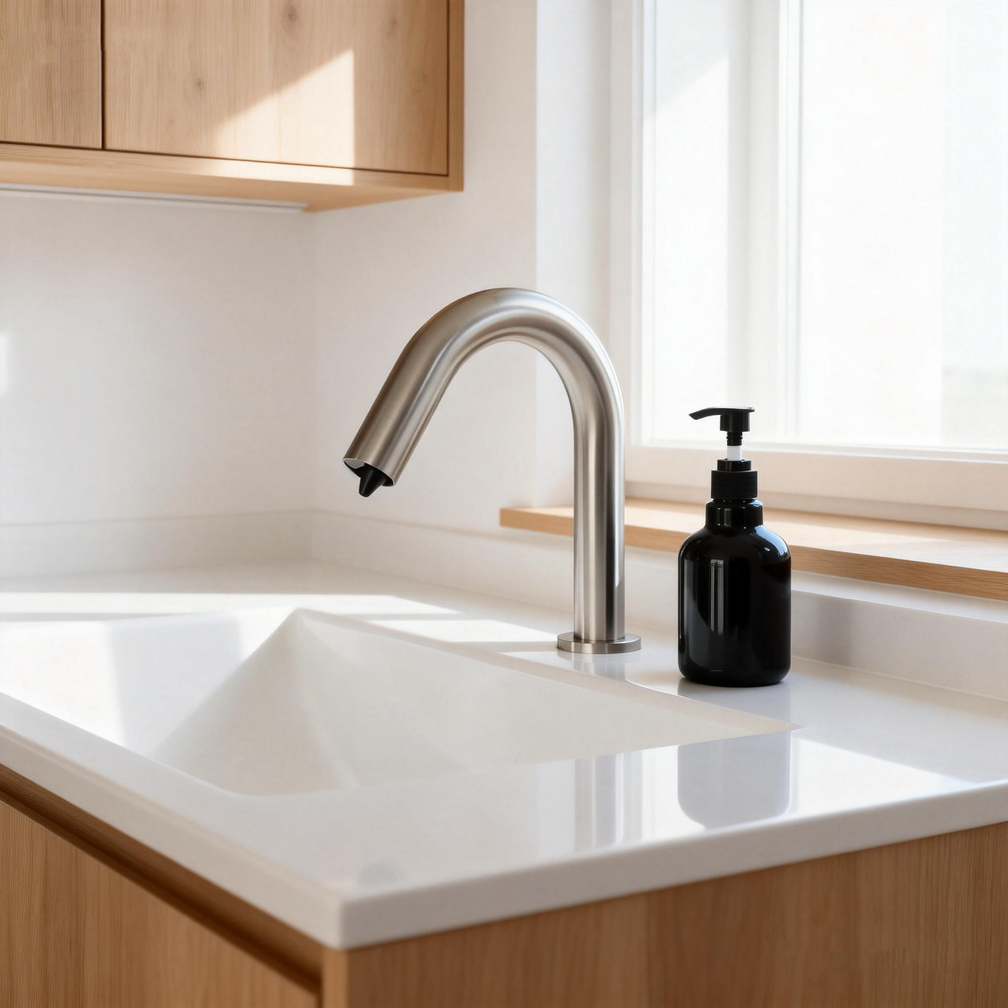 Sensomatica Cesaro Sensor Zeepdispenser Geborsteld Nikkel