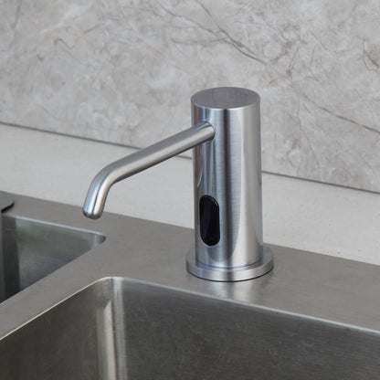 Sensomatica Inbouw Sensor Zeepdispenser – Geborsteld nikkel