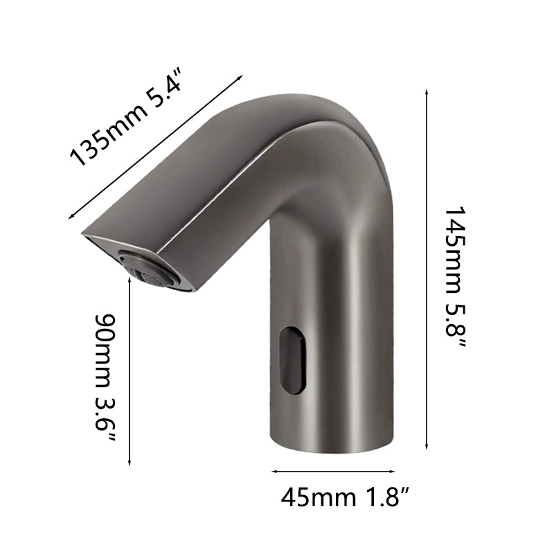 Sensomatica Ulm Sensor Kraan Gun Metal | Koud Model