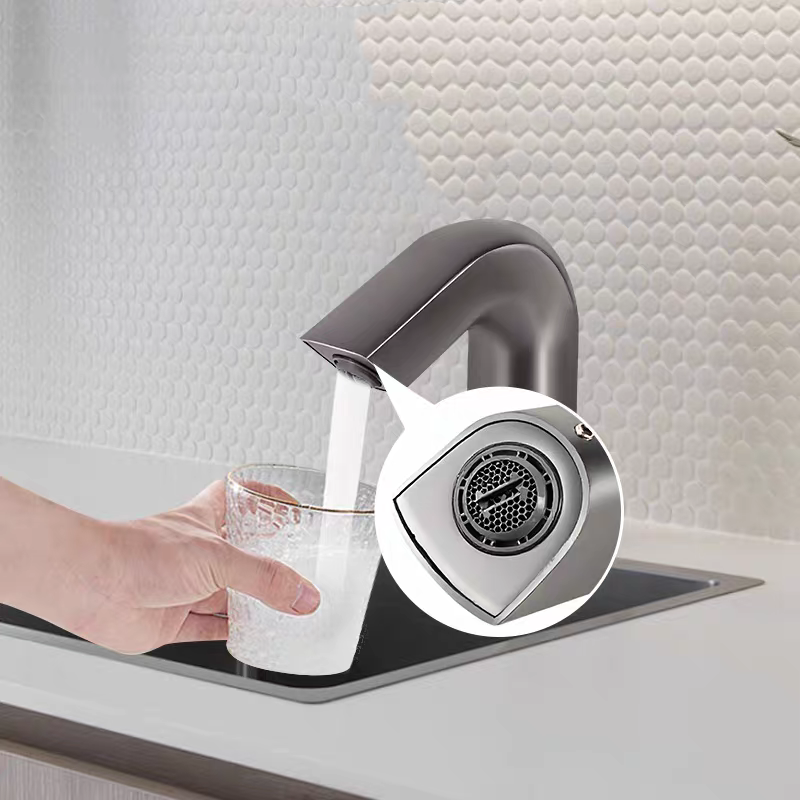 Sensomatica Ulm Sensor Kraan Gun Metal | Koud Model