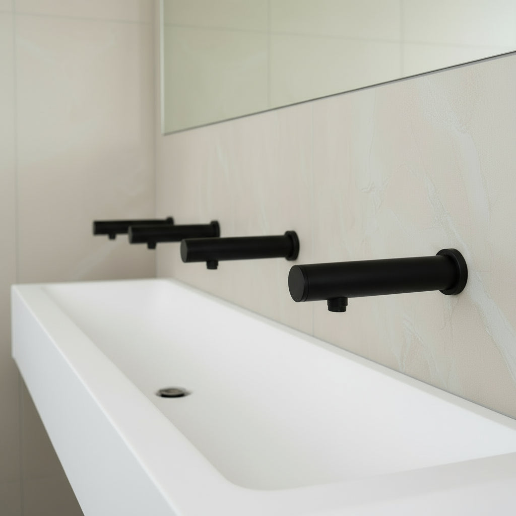 Sensomatica Stange sensor tap wall tap black