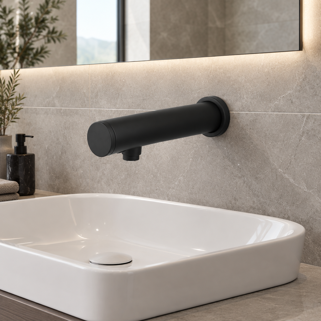Sensomatica Stange sensor tap wall tap black