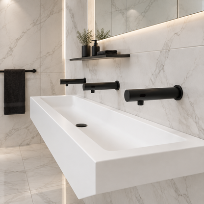 Sensomatica Stange sensor tap wall tap black