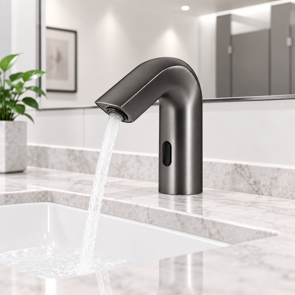 Sensomatica Ulm Sensor Kraan Gun Metal | Koud Model