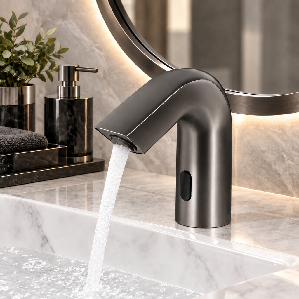 Sensomatica Ulm Sensor Kraan Gun Metal | Koud Model